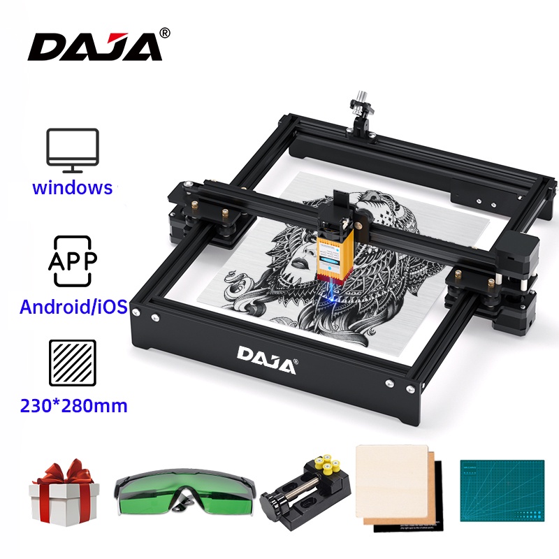 DAJA Laser Engraving Machine D3 Series 3W+7W+15W+20W New Upgrade Laser Marking Machine Gift Name
