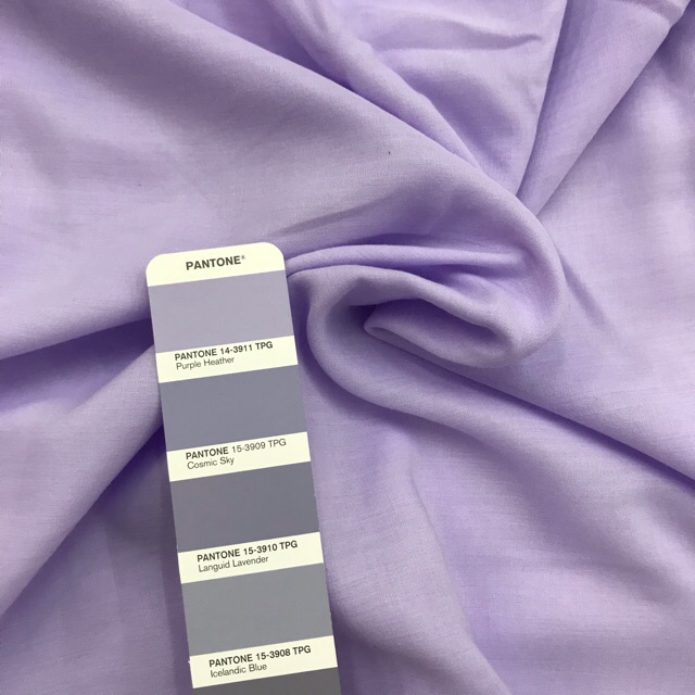 Premium Voal Fabric Furing Ero Per 0 5m Color L Purple Lilac Light Purple Shopee Malaysia