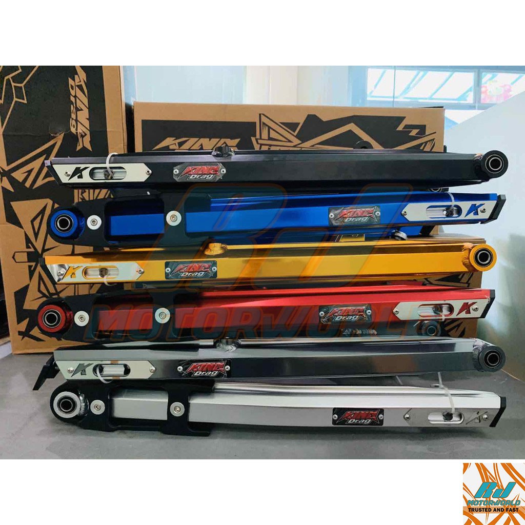 KINGDrag LC135 Swing Arm With Rubber Panjang tambah 1 inch KINGDrag LC135 Swing Arm With Rubber Panjang tambah 1 inch