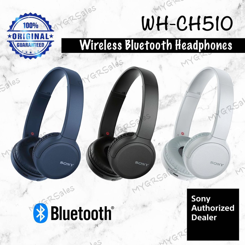 Ready Stock Sony Wh Ch510 Wireless Bluetooth Headphones Original With Microphone Shopee Malaysia