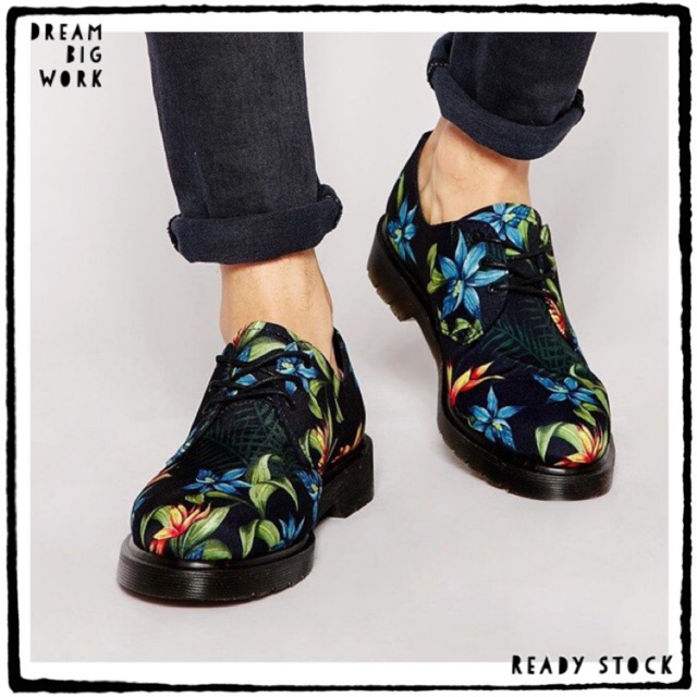 dr martens floral canvas