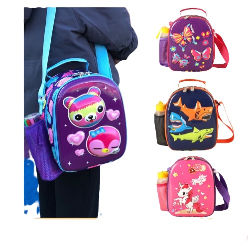 Kids Bento Lunch Sling Bag Box Insulator Insulated Thermal Lunch Box ...