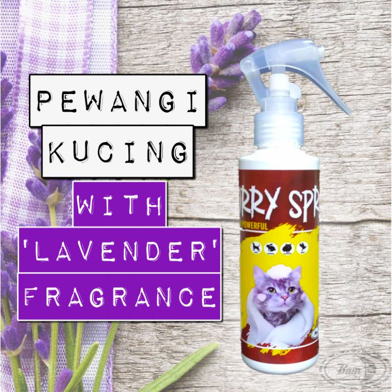 PEWANGI KUCING HARUMAN LAVENDER CAT FRAGRANCE CAT PERFUME HANYA SPRAY