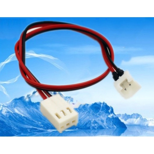 Mini 2pin Male 2.5mm Pitch Video Cards to Male 3p Power Supply Cable