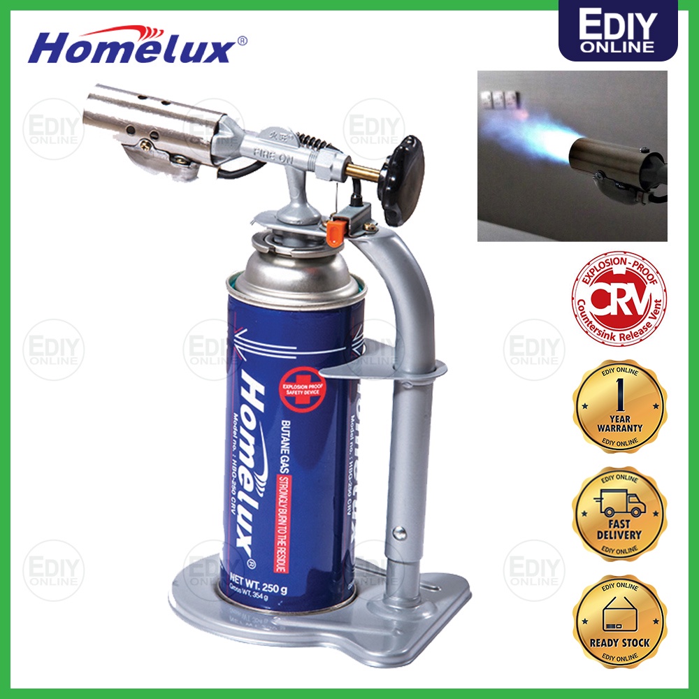 【NEW】 HOMELUX HBT-176 BUTANE TORCH BURNER LIGHTER PENCUCUH GAS 打火机 喷火 煤气 Food Restaurant Household Picnic Hiking Camping