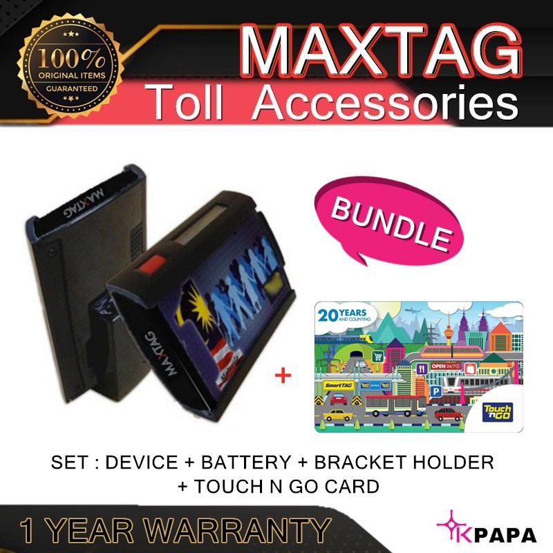 Original Smart Max Tag Rfid Touch N Go Toll 1 Year Warranty Rfid Tag Shopee Malaysia