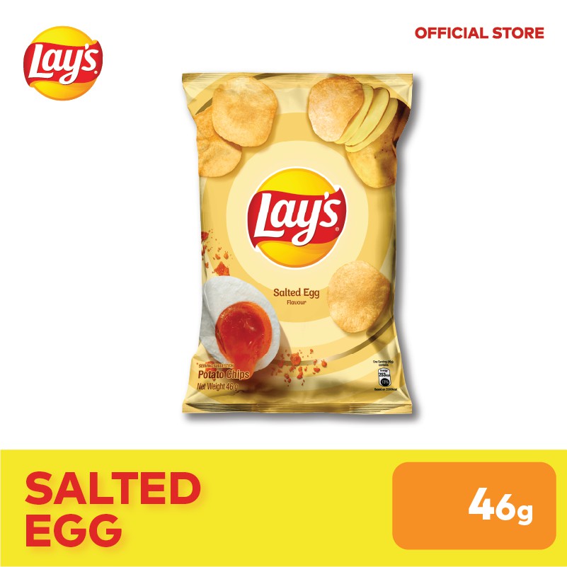 LAY'S Salted Egg Potato Crisps 46G Shopee Malaysia