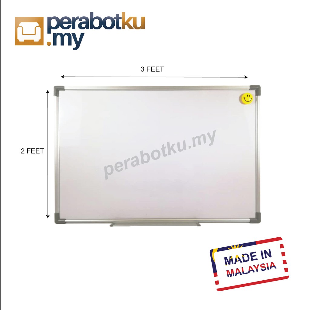 WHITEBOARD 2FT X 3FT WHITE BOARD M'SIA Made Solid Quality