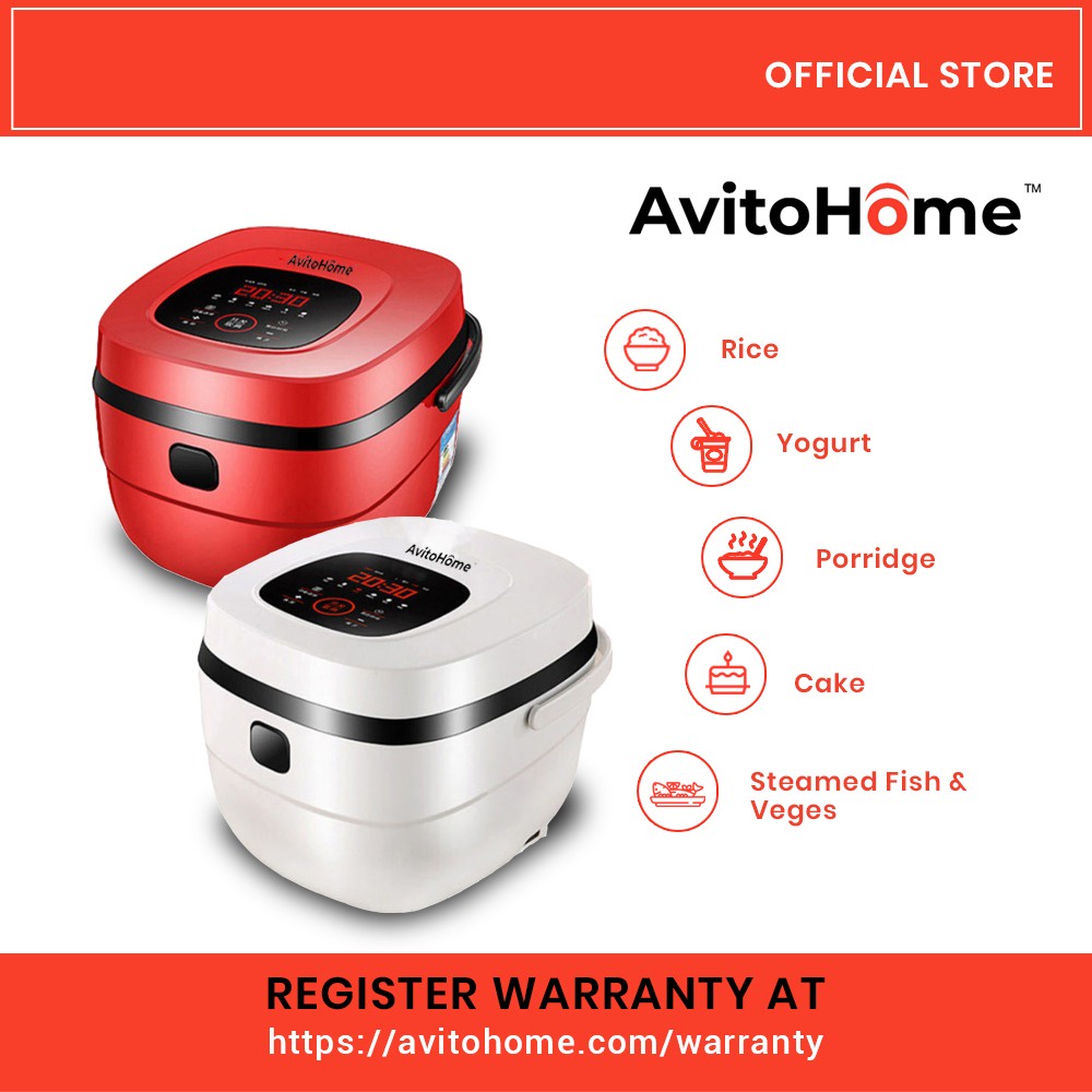 [Avitohome.com] Multifunction Rice Cooker 5L  | Large Capacity Rice Cooker | Cake, Yoghurt, Rice, Stewed Fresh Cooker