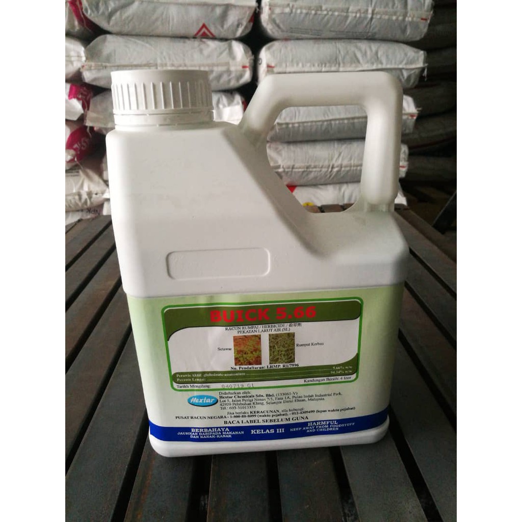 4liter Buick 5 66 Glyphosate Isopropylammonium 5 66 Racun Rumpai Shopee Malaysia