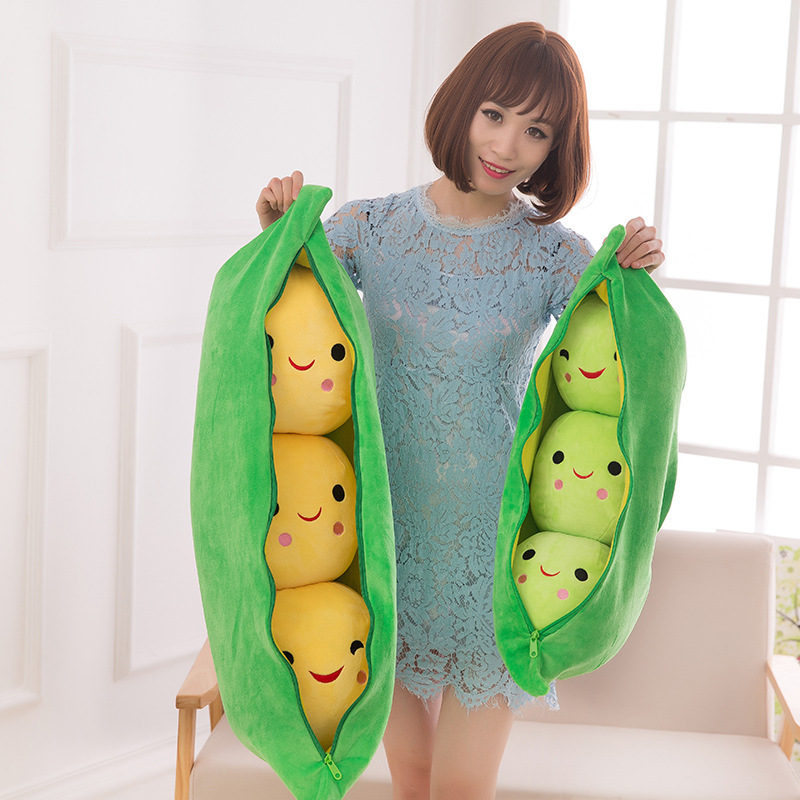 Pea pod plush toy doll cute couple peas pillow Valentine's Day gift birthday gift Christmas gift