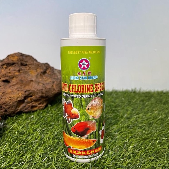 Lucky Star Anti Chlorine 250ml Special/Ubat Ikan/Fish Medicine