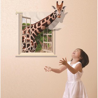 Cute Cartoon 3d Giraffe Wallpaper Living Room Decorations For Home Bedroom