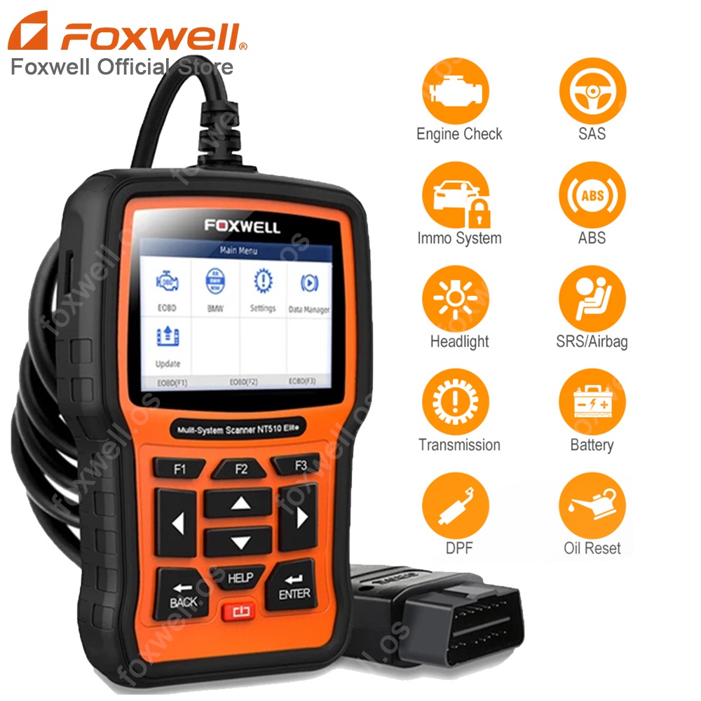 FOXWELL NT510 Fits ISUZU ABS SRS Oil Reset Code Reader Diagnostic Scan Tool 