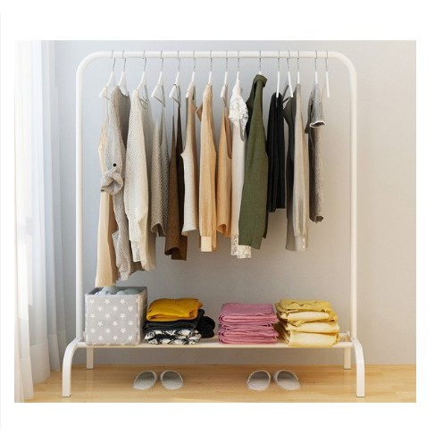 Diy Clothes Hanging Rack Cloth Shoe Closet Organizer Drying Shelf Rak Baju Diy Rak Sangkut Baju Rak Penyidai Baju Shopee Malaysia