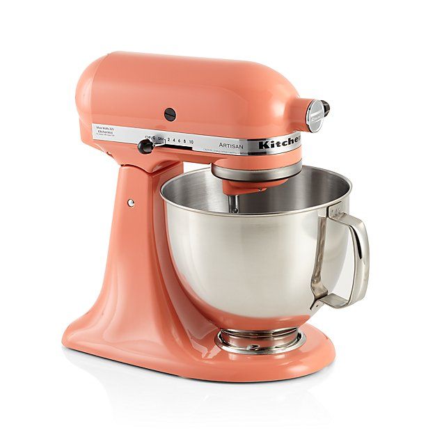 KitchenAid Artisan 5 qt. 10-Speed Bird of Paradise Stand Mixer With Flat  Beater, Wire Whip and Dough Hook Attachments KSM150PSPH - The Home Depot