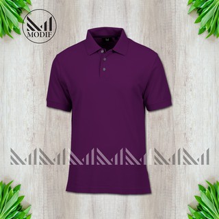 Purple Plain Polo T-shirt ”100% Premium Fabric Unisex Short Sleeve Regular Polo shirt ”Baju Kolar Kosong (Ready Stock)