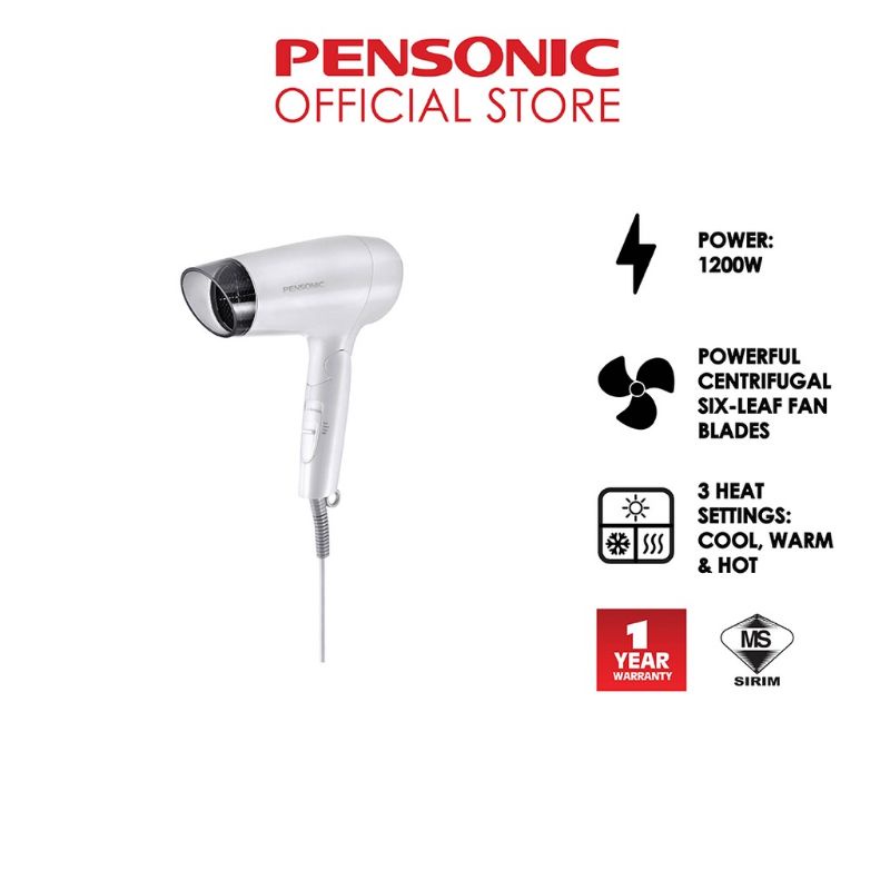 *FAST SHIPPING* [Pensonic]  Powerful Hair Dryer | PHD-1203F Hair Care Pengering Rambut 吹风机 / Salon Hair Dryer 吹风筒