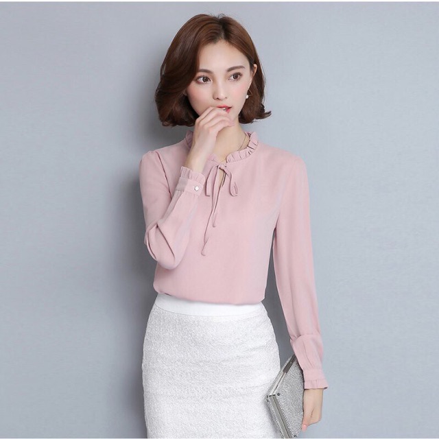 Women Casual Baju Casual Wanita Smart Casual Shirt Shopee Malaysia