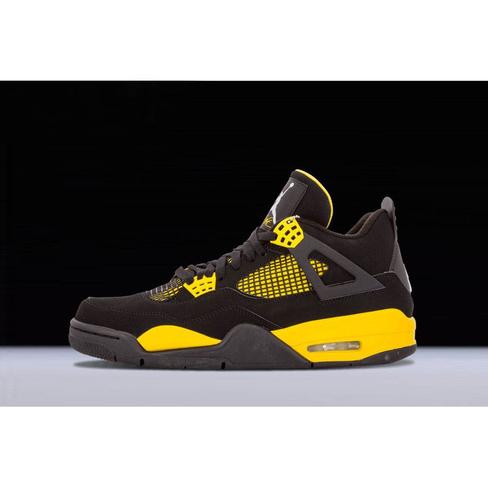 jordan 4 retro thunder black tour yellow