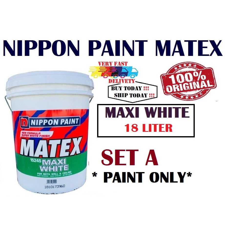  NIPPON  PAINT  SUPER MATEX MAXI WHITE  15245 18 Liter 