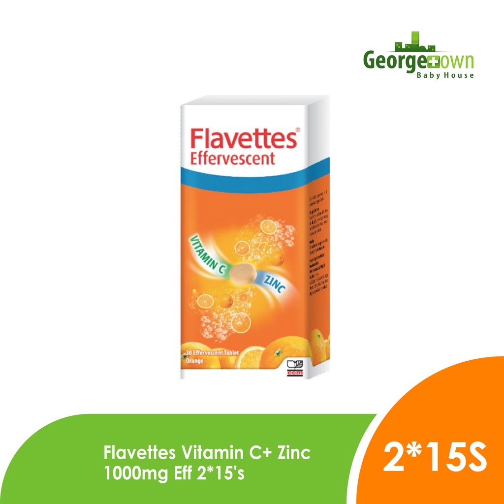 Flavettes Effervescent Vitamin C Zinc 30 S Shopee Malaysia