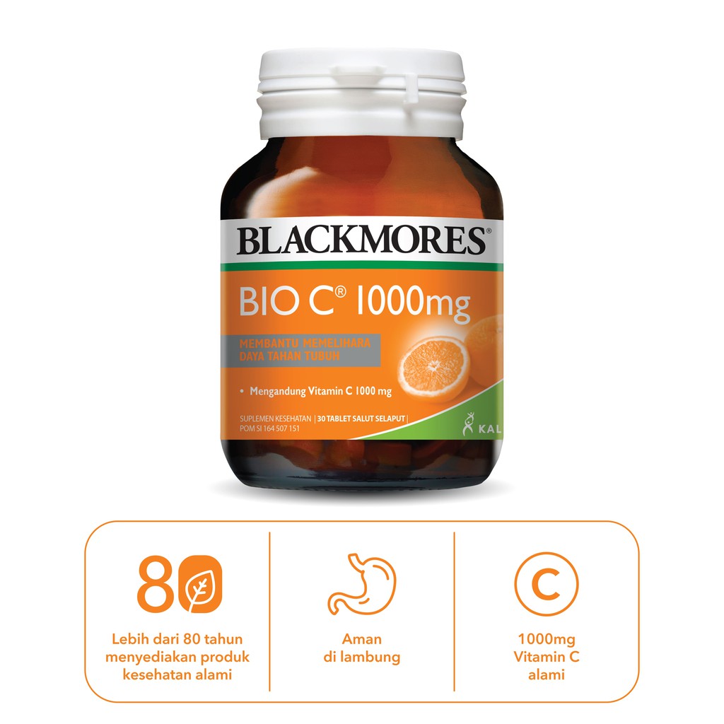 Blackmores Bio C 1000 Mg 30 Tablets Shopee Malaysia