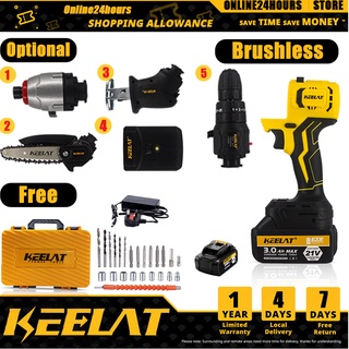 4-in-1 Right Angle Drill Adapter, 360° Rotatable Impact Grade
