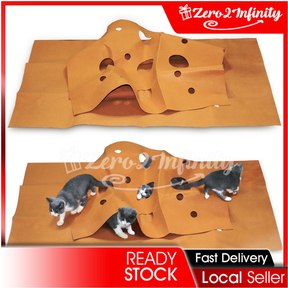 【Z2I】Cat Playing Mat Training Pet Activity Play Mats Collapsible Pets Rug Scratch Resistant Toys Bite Pad pet supplies