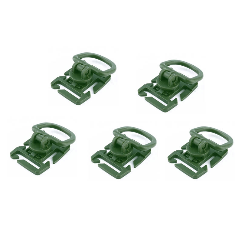 5X rotate clip molle attachment web clamp tactical backpack bag strap ...