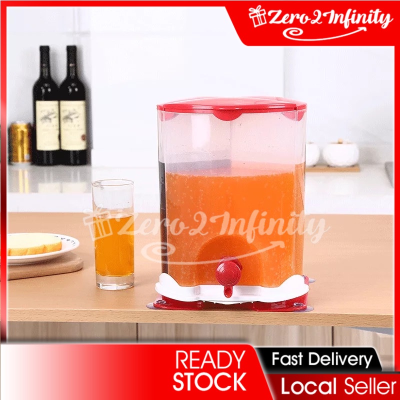 【Z2I】Juice Dispensing Bucket Three Grid Beverage Bucket With Faucet Party Supplies Beer Barrel