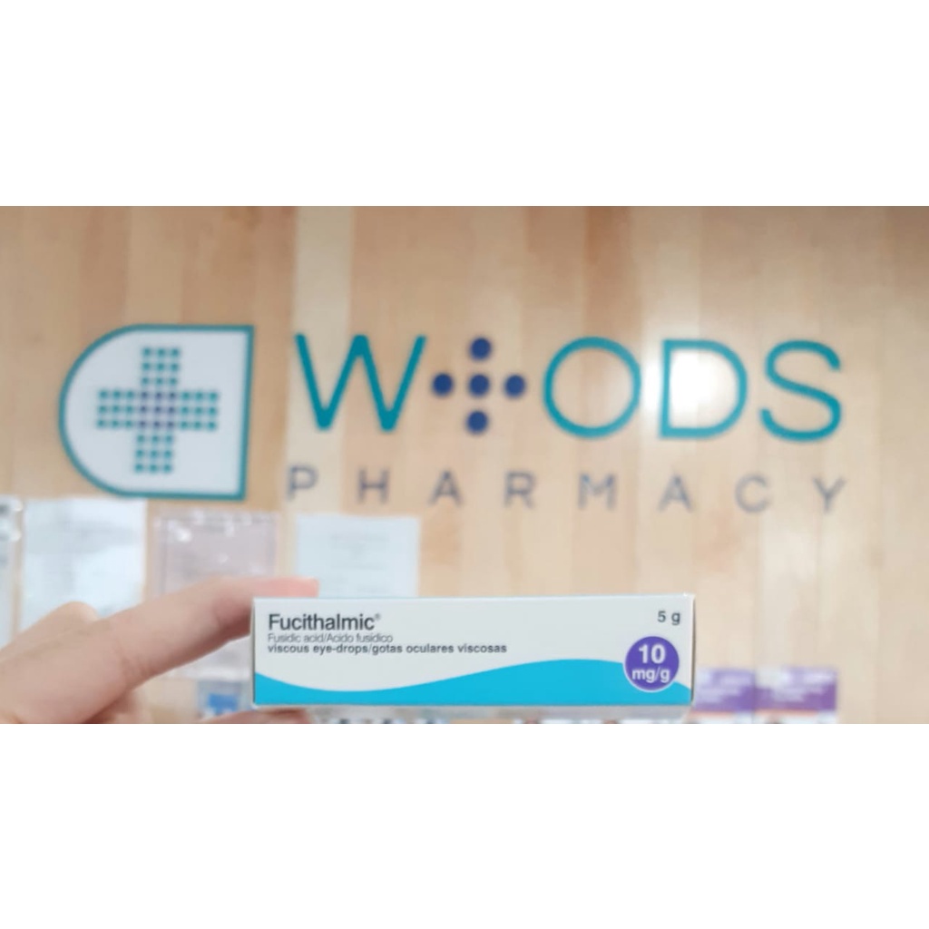 WOODS PHARMACY FUCITHALMIC EYE DROPS 5G ( EXP 06 / 2023 ) red eyes