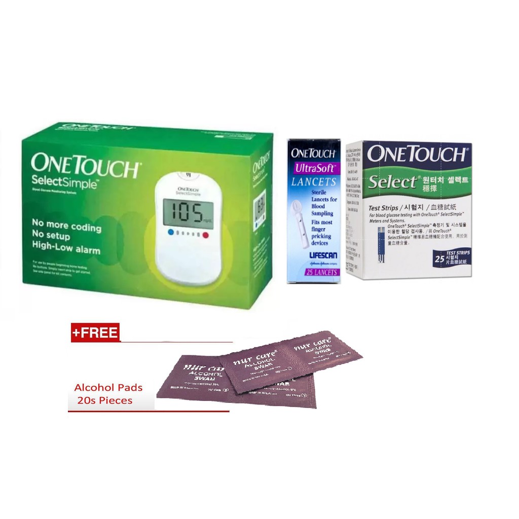 Select Blood Glucose Monitor with 25's Test strips and 25's