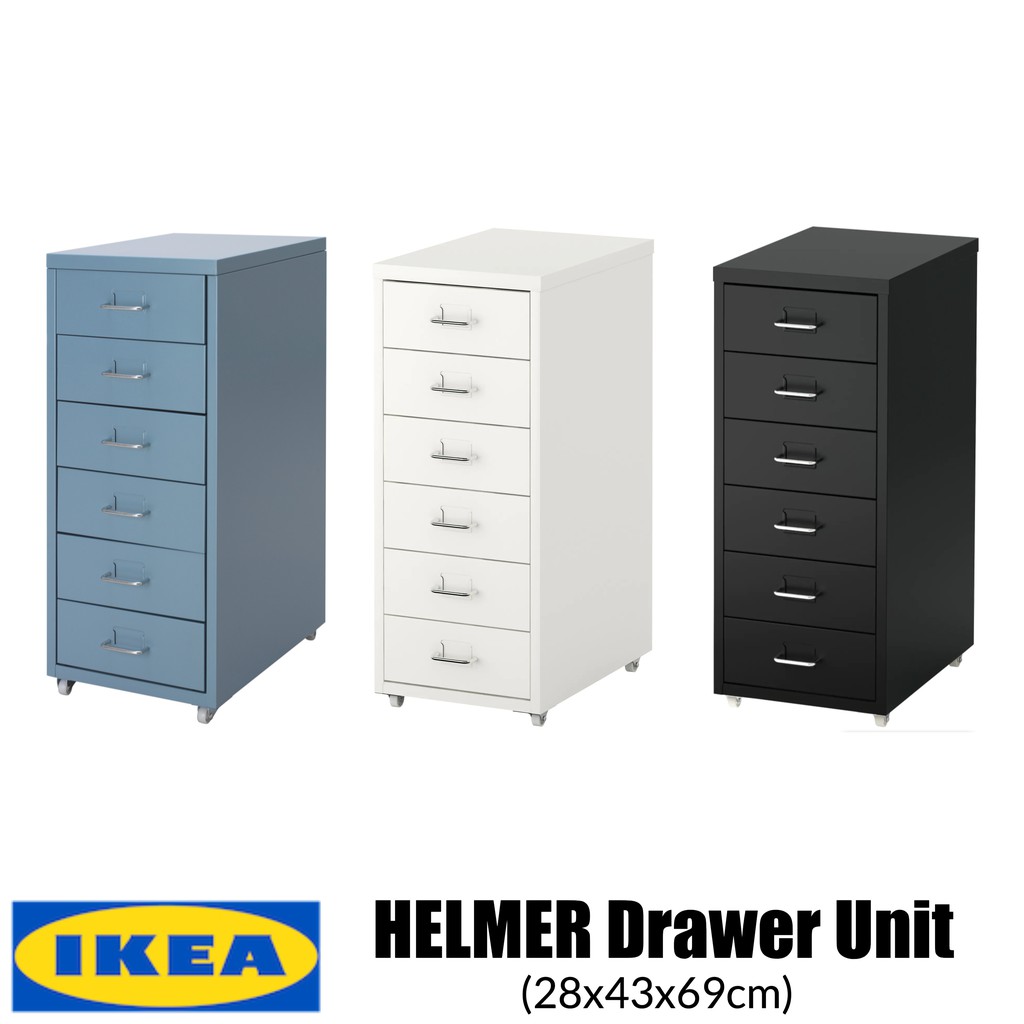 Ikea Helmer 6 Six Levels Shelf Drawer Unit Trolley On Castors