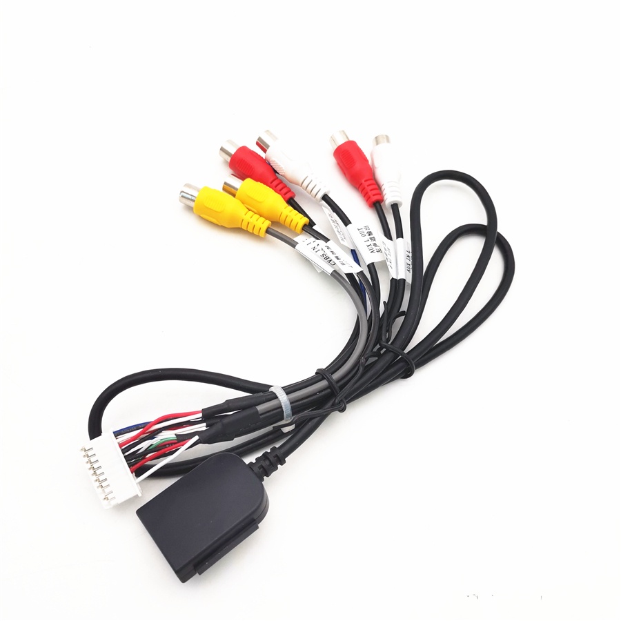 Car Stereo Radio 20 Pin Plug RCA Output AUX Wire Harness Wiring