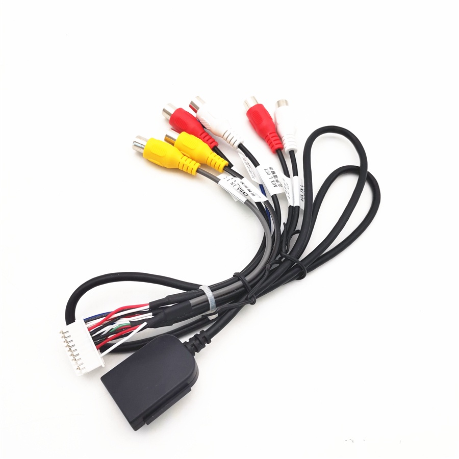 Car Stereo Radio 20 Pin Plug Rca Output Aux Wire Harness Wiring Connector Adaptor Subwoofer 7485