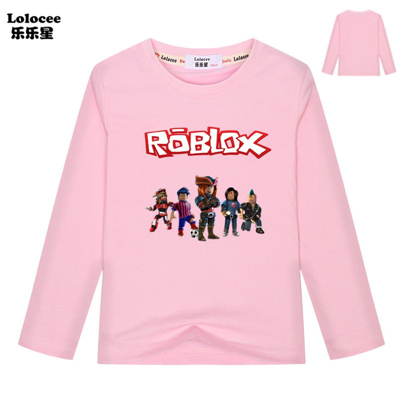 Roblox Girls Boys Long Sleeve T Shirt Kids Spring Autumn Costume Fashion Clothes Shopee Malaysia - 2018 summer boys short sleeve t shirt girls roblox 100 cotton