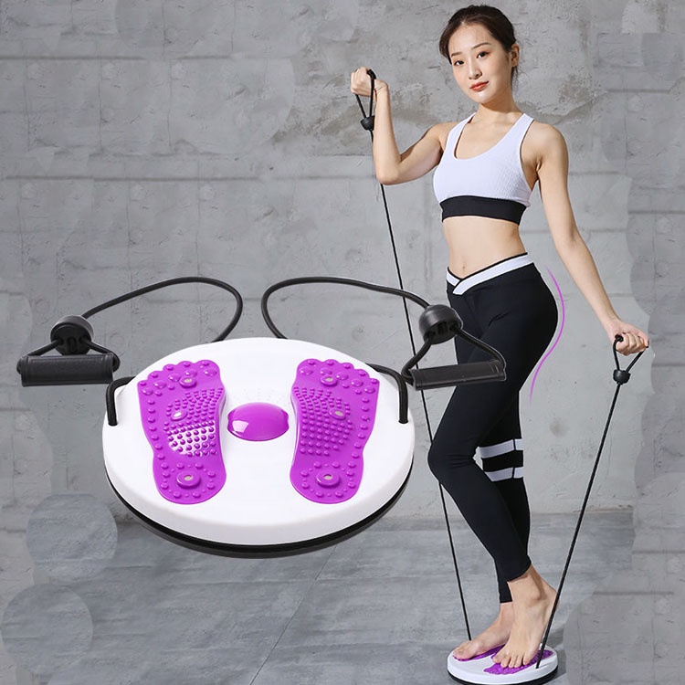 Twisting Plate Waist Hip Twist Disc Board Magnet Workout Fitness Body Shaping Piring Pusing Pinggang Alat Senam Perut