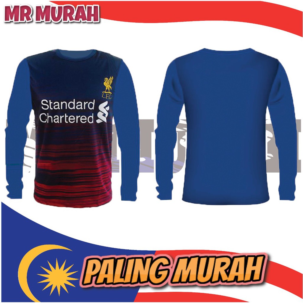 Buy Harga Borong Men Jersey T Shirt Football Long Sleeves Baju Jersi Lelaki Lengan Panjang Bola Sepak Seetracker Malaysia