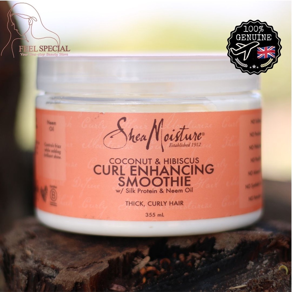 KL READY STOCK ?? | SHEA MOISTURE Coconut & Hibiscus Curl Enhancing  Smoothie w/ Silk Protein & Neem Oil (355ml) | Shopee Malaysia