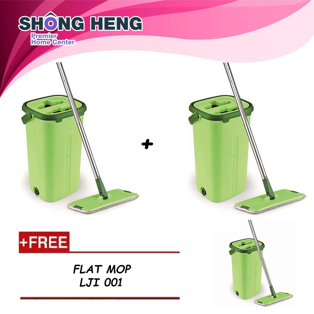 [FAST DELIVERY] Buy 2 Get 3 Microfiber Cloth Stainless Steel Scrape Squeeze Mop-LJI-001 [Option]