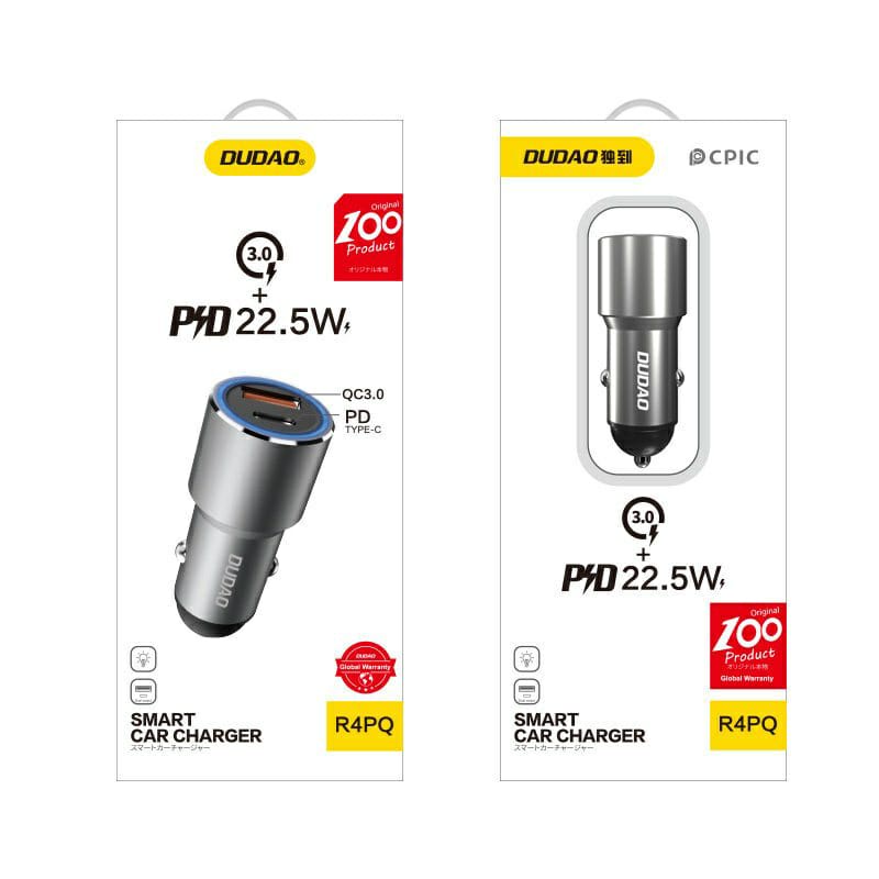 Dudao R4PQ PD22.5W + QC3.0 In Car Charger