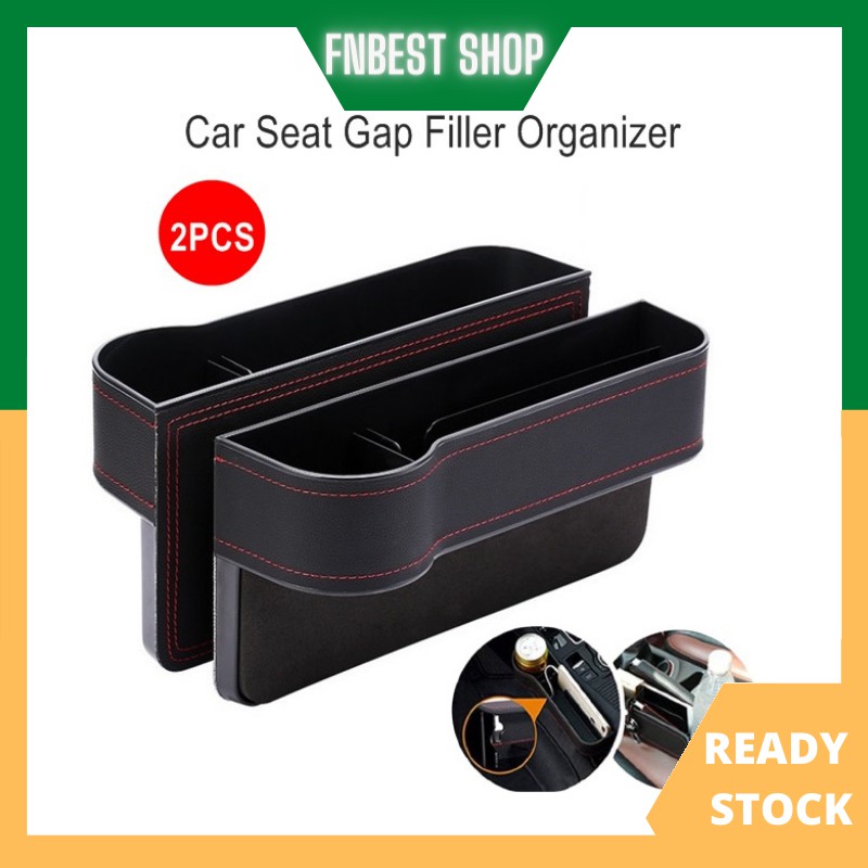 Leather Car Seat Box Storage Car Seat Side Pocket Gap Slit Pocket