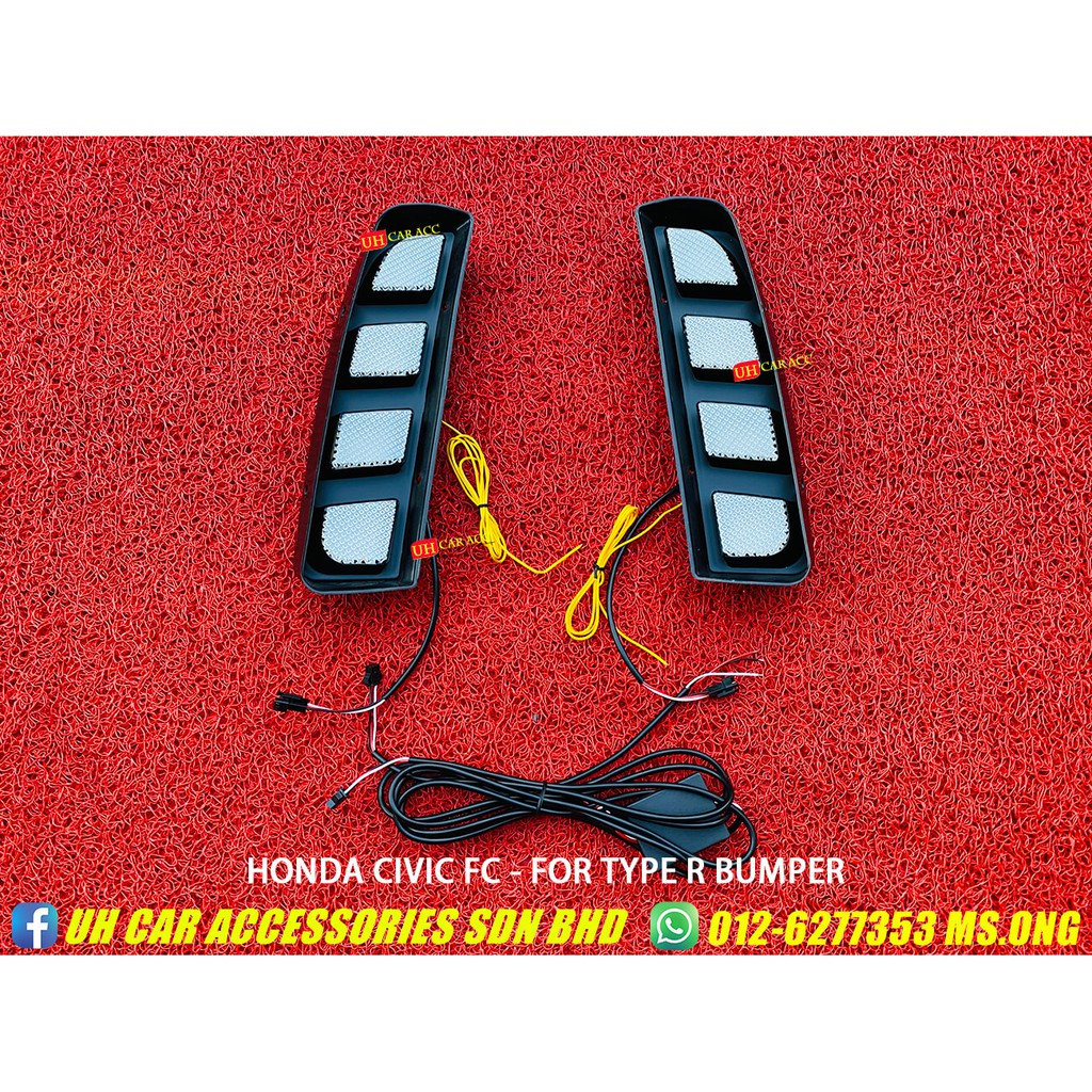 Honda Civic FC 20162021 TYPE R Bumper LED DRL Daylight Lamp Light