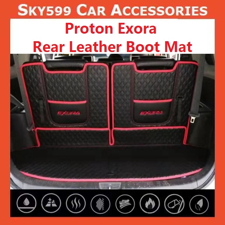 Proton Exora Leather Rear Boot Cargo Car Floor Mats Trunk Mat Pad