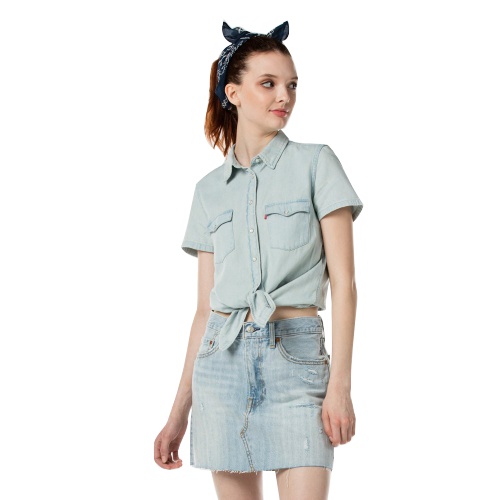 levi's short sleeve western shirt