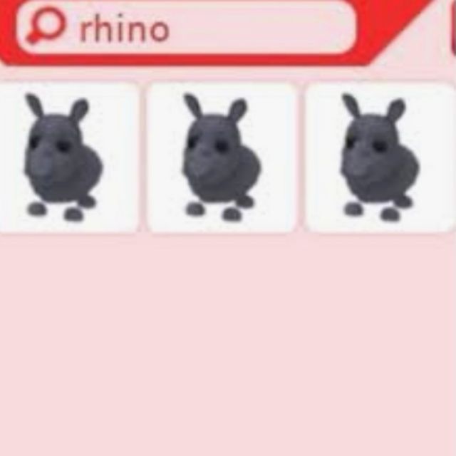 Adopt Me Rhino Jungle Pet Shopee Malaysia - roblox adopt me pets hyena