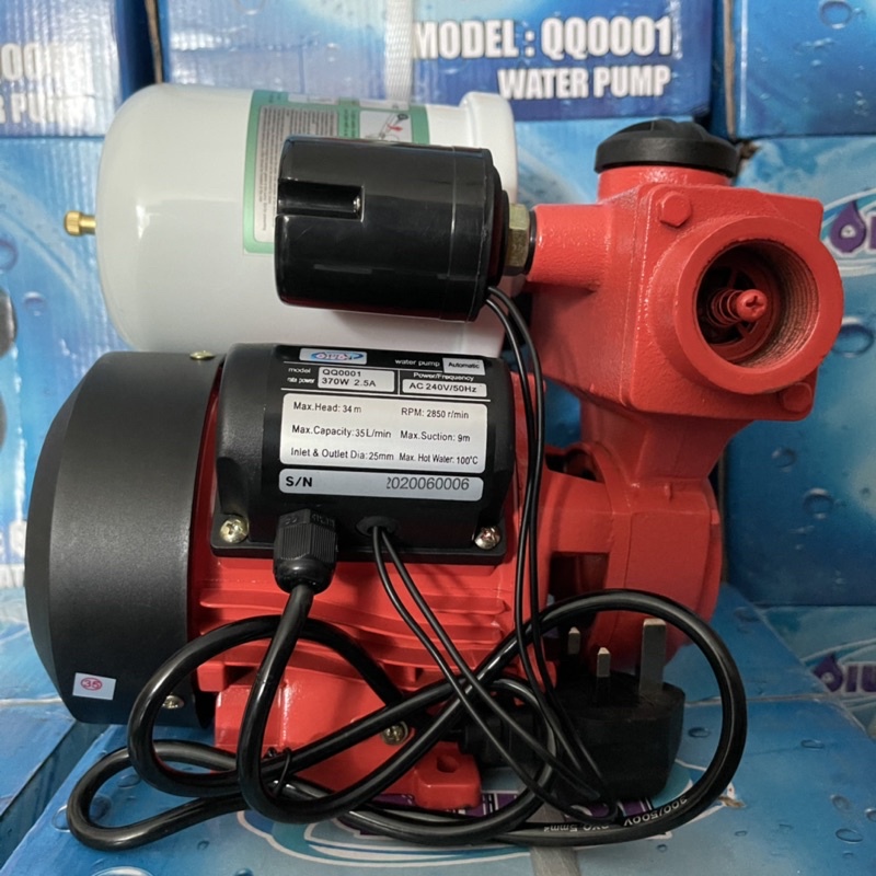 Qiuqi Qq0001 Automatic Water Pump 370w 0 5hp 240v 50hz Pump Air Rumah Shopee Malaysia