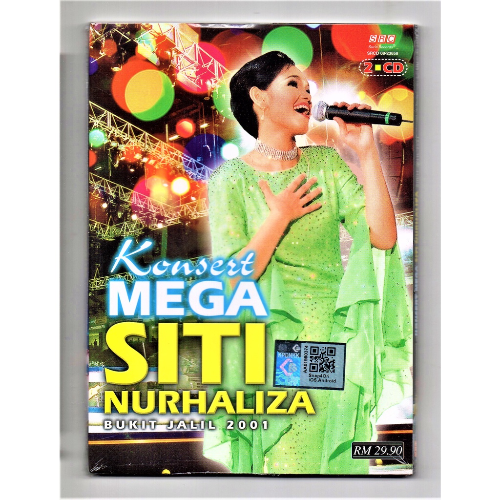 SITI NURHALIZA - Konsert Mega Bukit Jalil 2001 ( 2 CD )