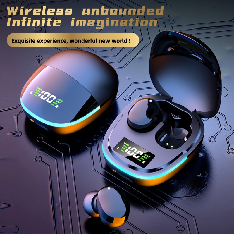 G9S Wireless TWS Bluetooth 5.1 Gaming Headphones HIFI Stereo Touch Noise Cancelling Earphones With Microphone Waterproof In-ear Sports Bluetooth Hearing Aid With Charging Case